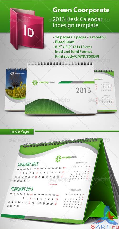 GraphicRiver Calendar 2013 Green Template