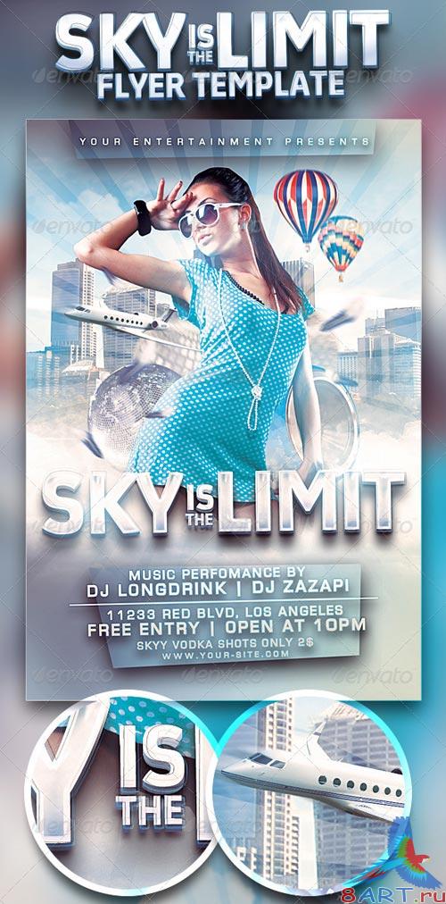 GraphicRiver Sky Is The Limit Club Flyer