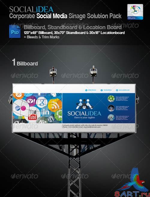 GraphicRiver Socialidea Corporate Sinage Solution Pack