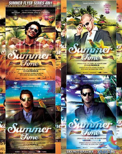 GraphicRiver Summer Flyer Series - 4in1 / High Quality