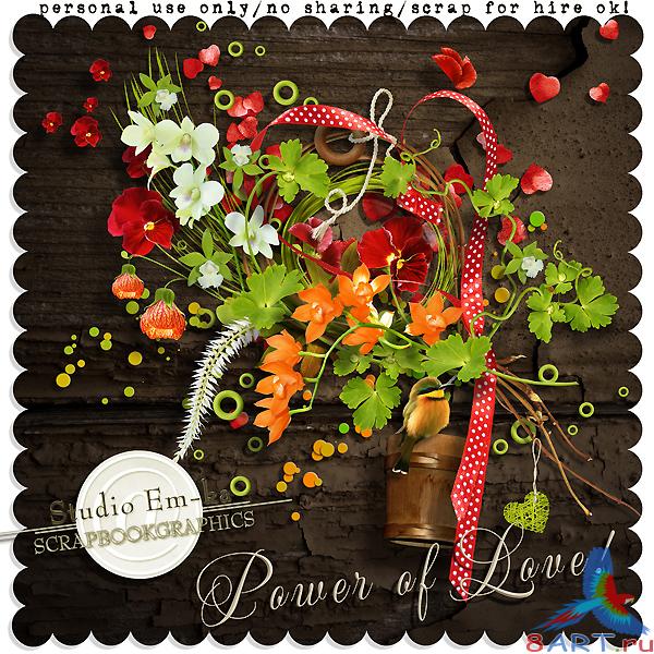 Скрап-набор Power of love Скрап-набор Power of love