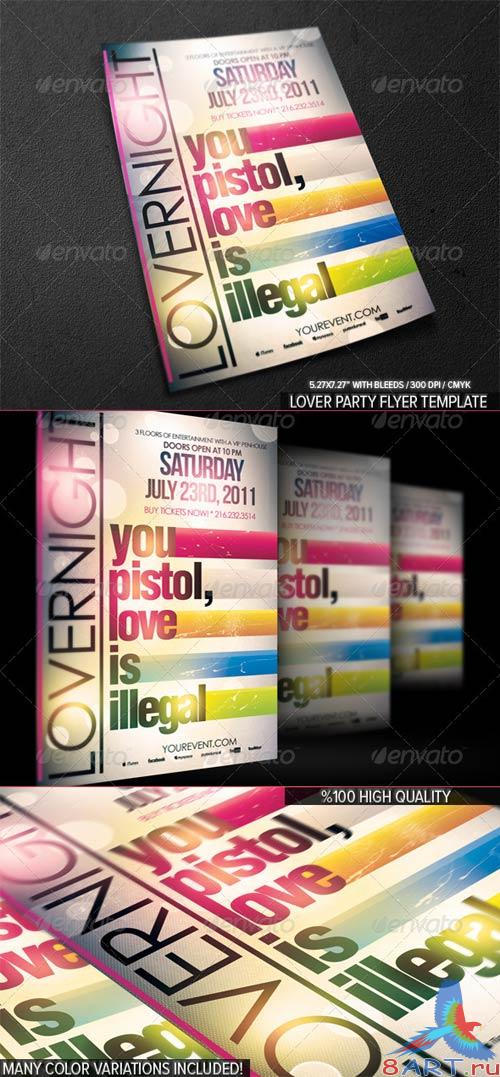 GraphicRiver Lover Party Flyer Template