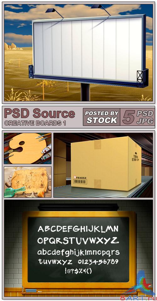 PSD Source - Creative boards 1 PSD Source - Creative boards 1