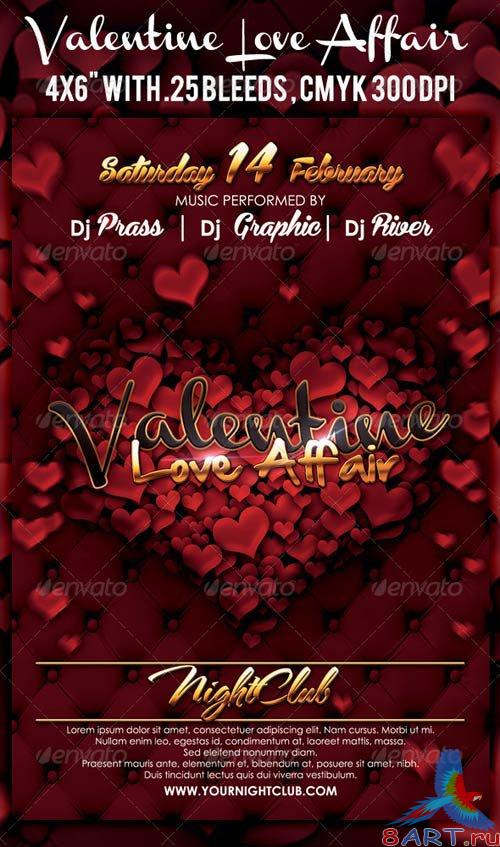 GraphicRiver Valentine Flyer 3572763