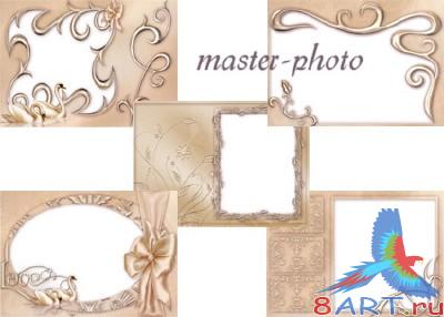 Набор романтических рамок Weddingbg Набор романтических рамок Weddingbg