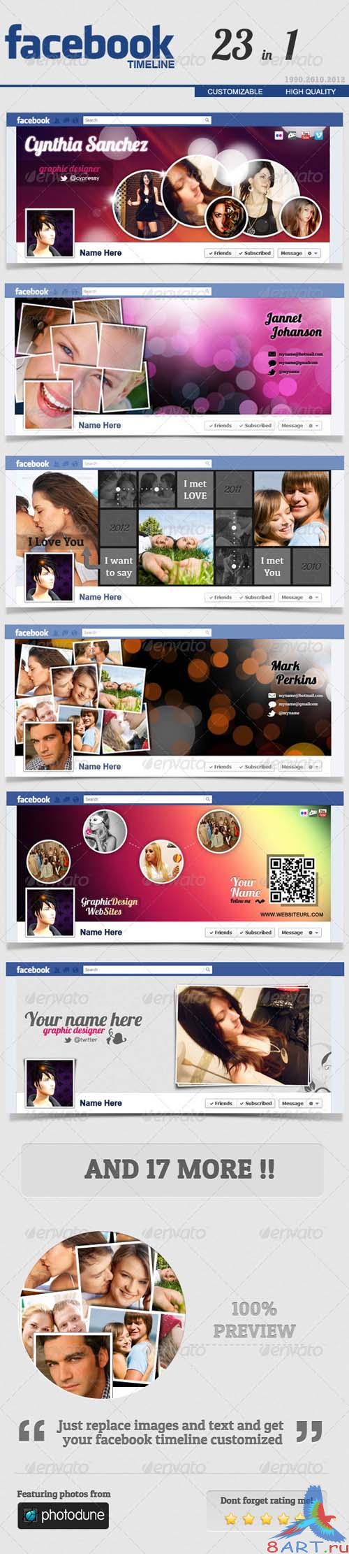 GraphicRiver Facebook Timeline Cover FULL 23 in 1 GraphicRiver Facebook Timeline Cover FULL 23 in 1