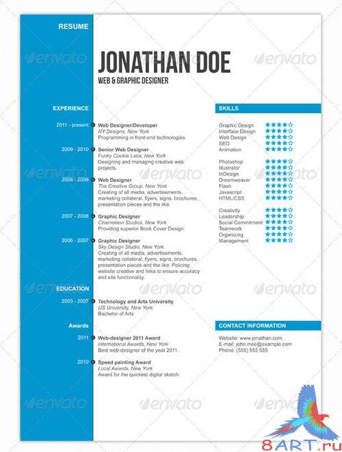 GraphicRiver Clean Professional Resume v2