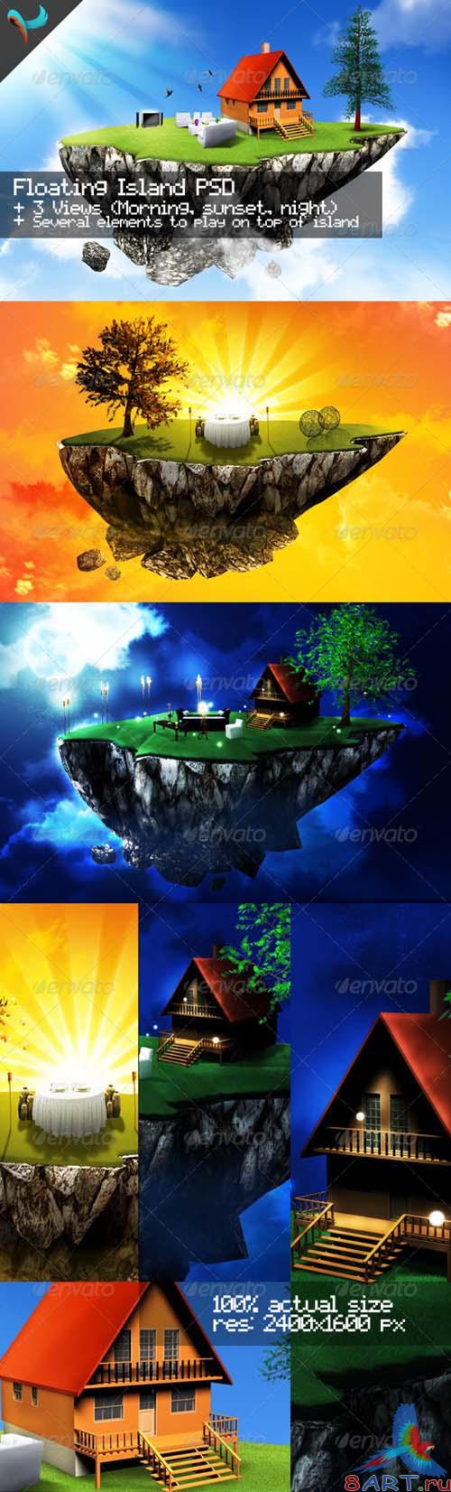 Floating Island - GraphicRiver Floating Island - GraphicRiver