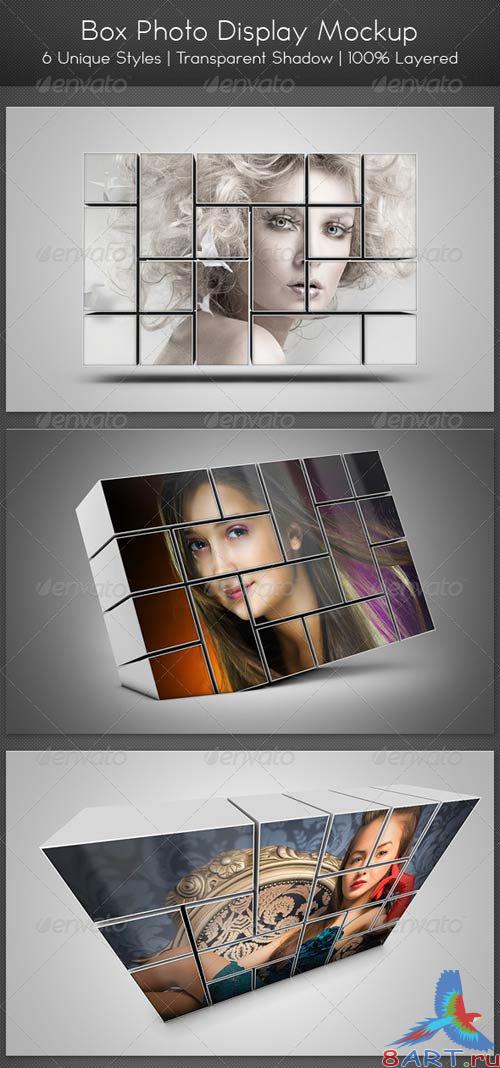 GraphicRiver Box Photo Display Mockup