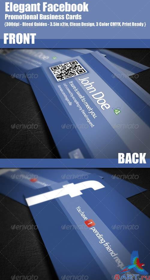 GraphicRiver Facebook Promotional Business Cards