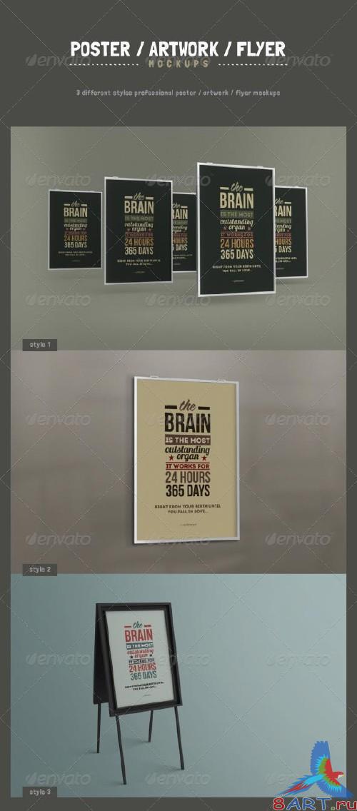 GraphicRiver Poster / Artwork / Flyer Mockups