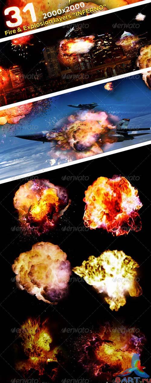 GraphicRiver 31 Fire & Explosion Frames "Inferno" GraphicRiver 31 Fire & Explosion Frames "Inferno"