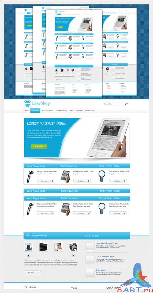 EazyShop Ecommerce PSD Template EazyShop Ecommerce PSD Template