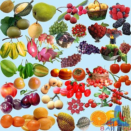 PSD - Fruits set