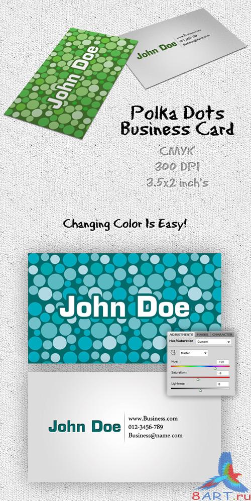 Polka Dots Business Card