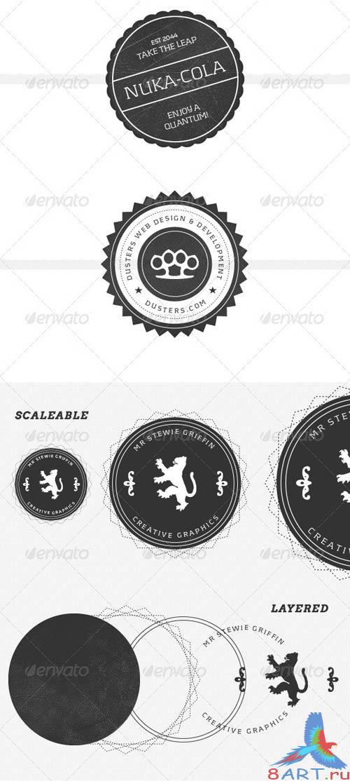 GraphicRiver Modern, Vintage Inspired Logo Stamps