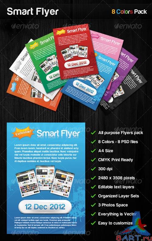 GraphicRiver Smart Flyer 8 Colors all Purpose Flyers