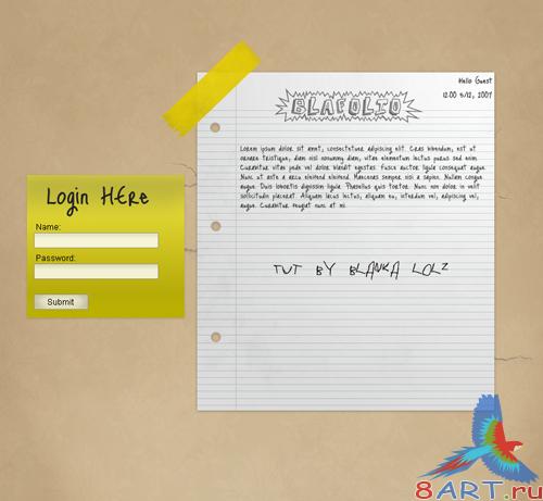 Paper Design PSD