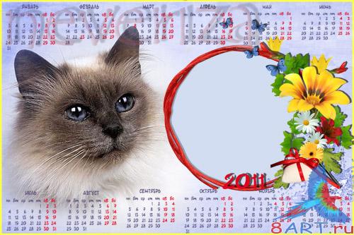 Календарь в 2011 год – Моя кошечка Календарь в 2011 год – Моя кошечка
