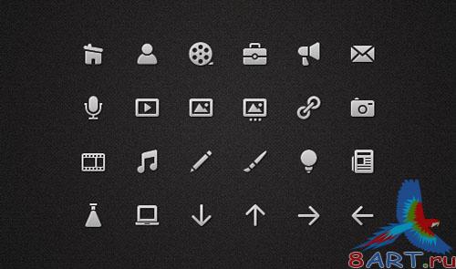 PSD Template - Menu Icons PSD Template - Menu Icons