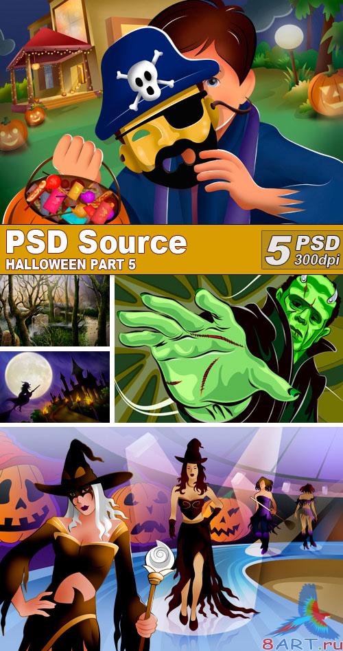 PSD Illustrations - Halloween 4 PSD Illustrations - Halloween 4