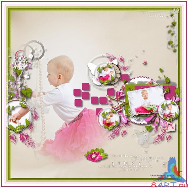 Скрап-набор Pink spring Скрап-набор Pink spring