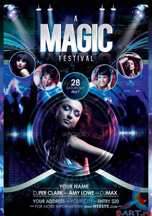 GraphicRiver A Magic Festival Flyer Template GraphicRiver A Magic Festival Flyer Template