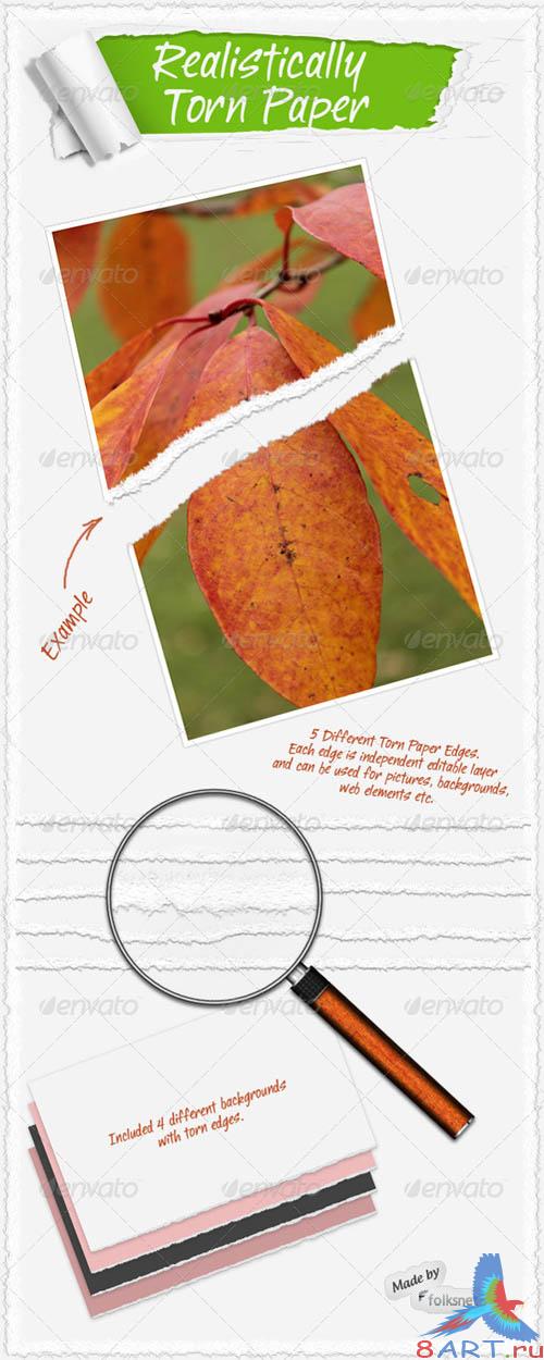 GraphicRiver Realistic Torn Paper Template