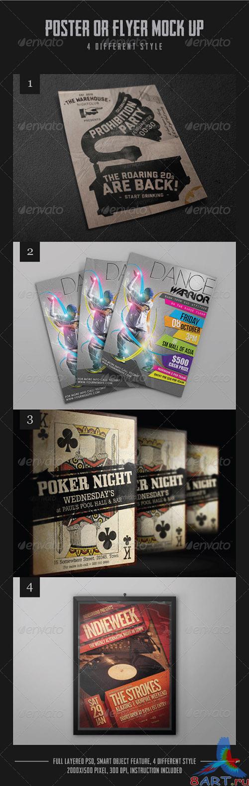 GraphicRiver Various Poster Mock-ups - REUPLOAD