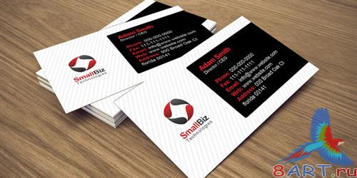 PSD Template - Clean Business Card Design PSD Template - Clean Business Card Design