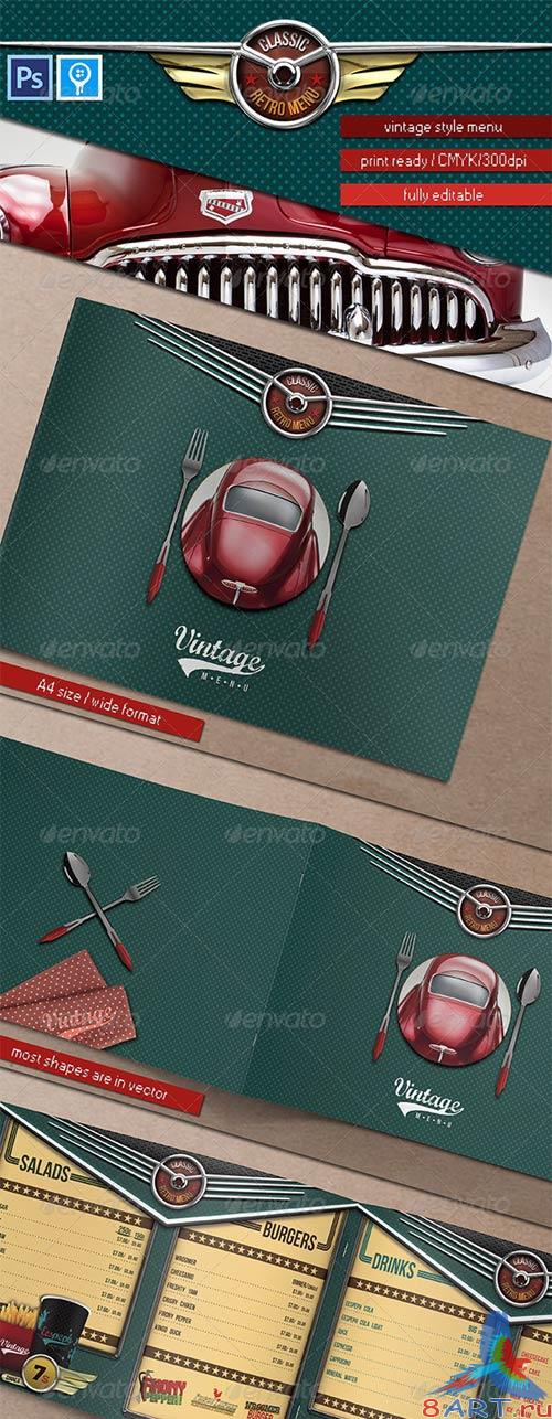 GraphicRiver Rockabilly Times Retro Menu