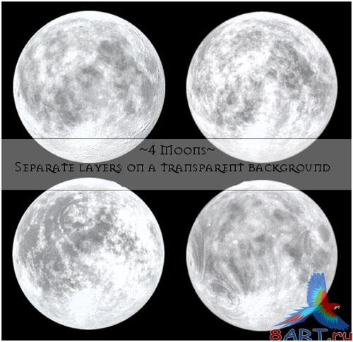 4 Moons PSD Template