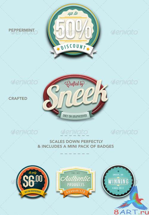 GraphicRiver Retro Vintage Badges #3 GraphicRiver Retro Vintage Badges #3
