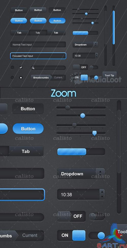 Noire UI Elements - Medialoot Noire UI Elements - Medialoot
