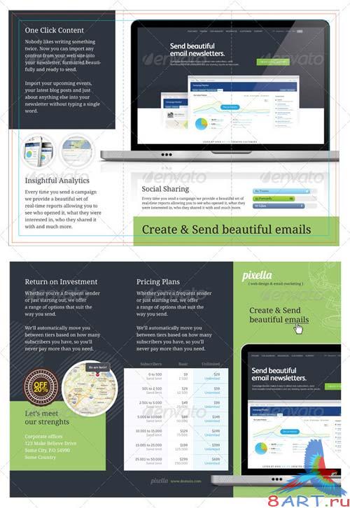 GraphicRiver Tri-fold: Email Marketing