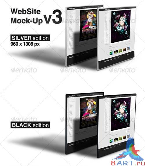 GraphicRiver WebSite Mock-Up v3