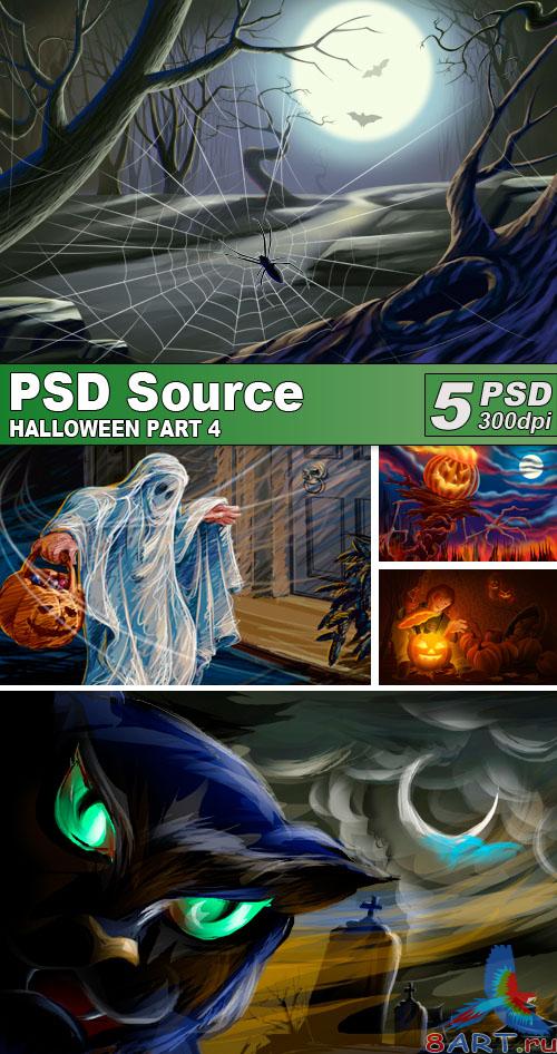 PSD Illustrations - Halloween 4 PSD Illustrations - Halloween 4