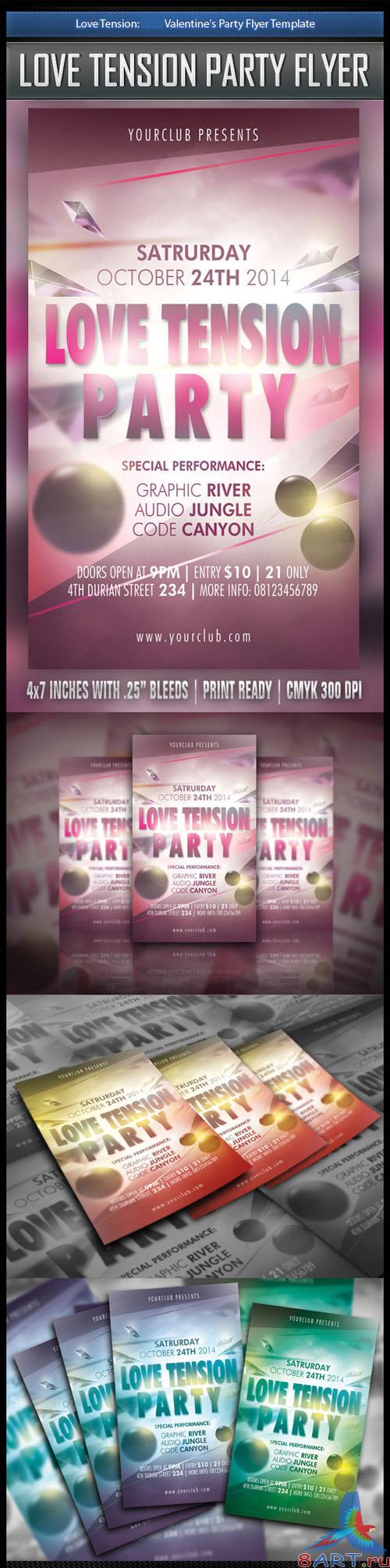 Happy Valentine Flyer/Poster PSD Template