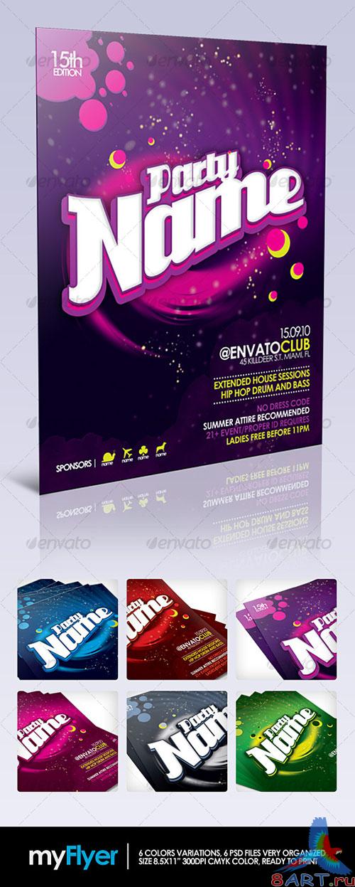 GraphicRiver - myFlyer - Party Celebration Flyer GraphicRiver - myFlyer - Party Celebration Flyer
