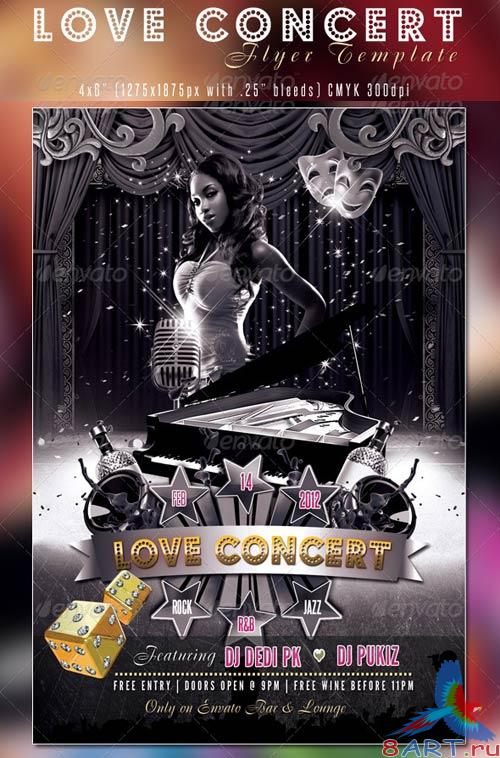 GraphicRiver Love Concert Flyer Template