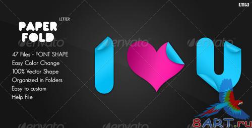 GraphicRiver Paper Fold - Letter - Custom Shape GraphicRiver Paper Fold - Letter - Custom Shape