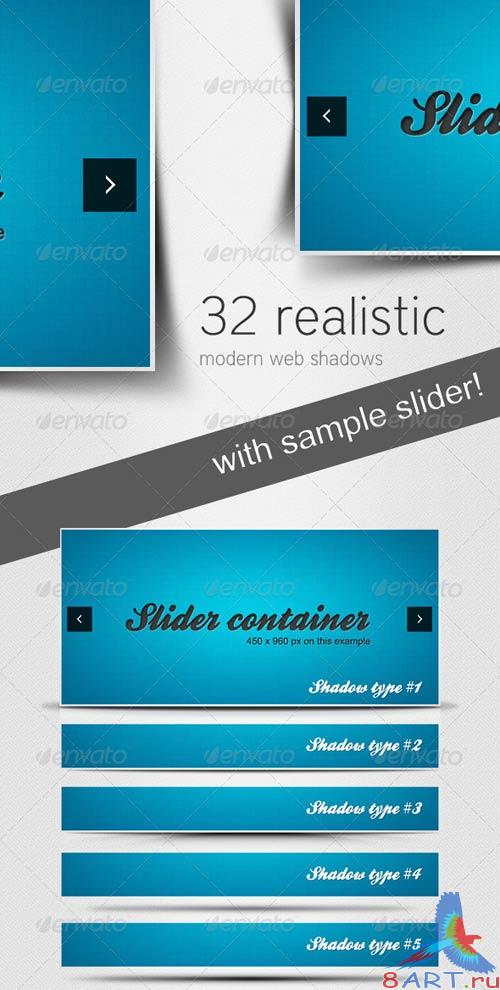 GraphicRiver 32 Realistic Modern Web Shadows