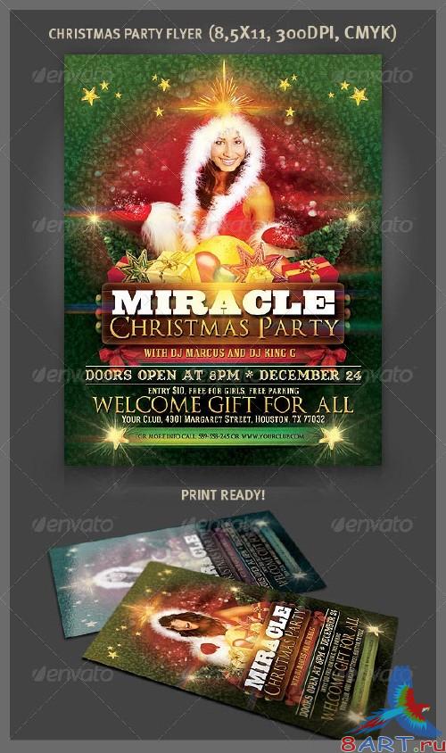 GraphicRiver Christmas Party Flyer 3366196