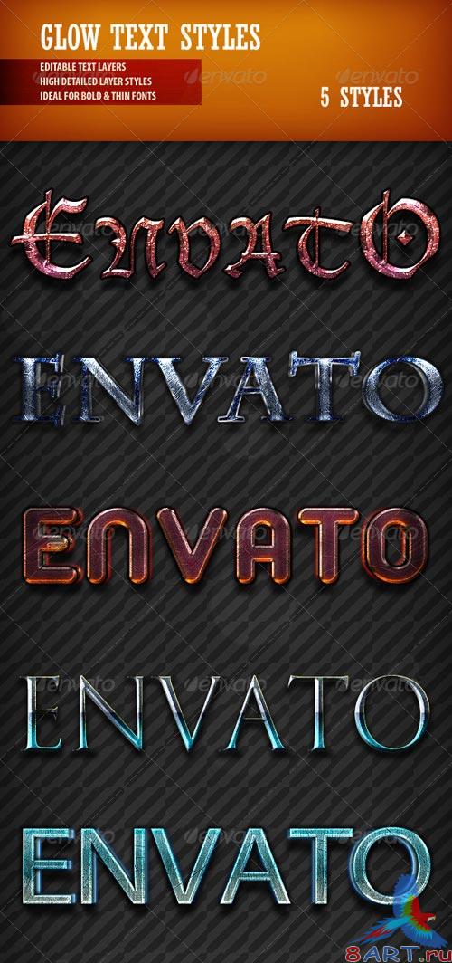 GraphicRiver Glow Text Styles