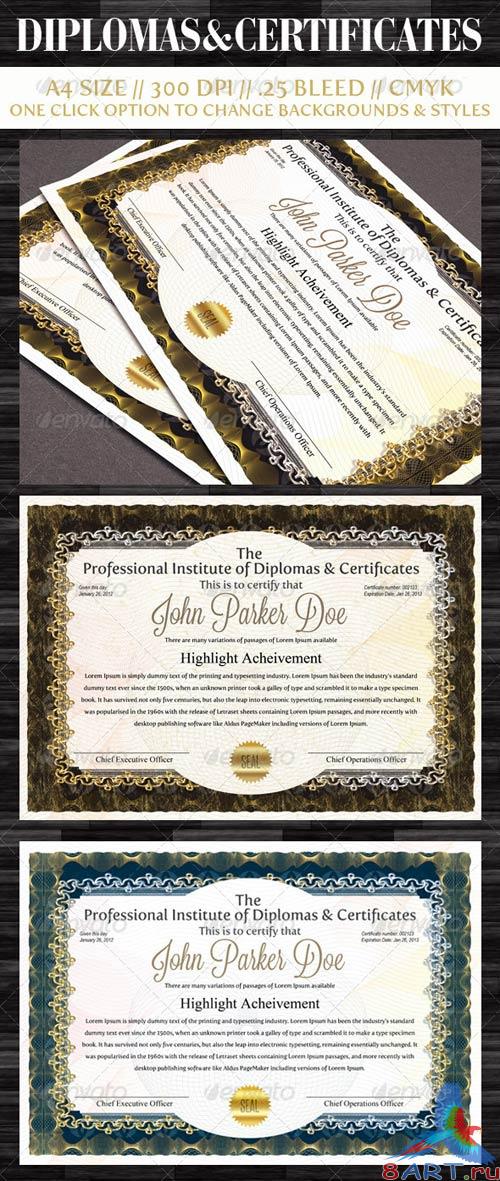 GraphicRiver Diplomas & Certificates