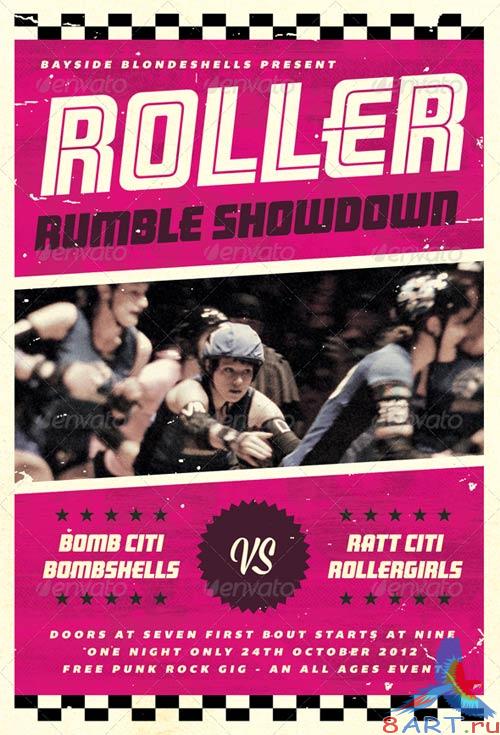 GraphicRiver Roller Rumble - Roller Derby Flyer Template