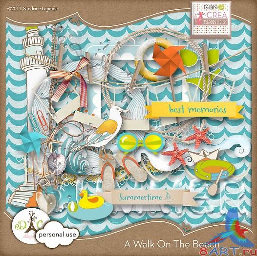 Пляжный скрап-набор - A walk on the beach Пляжный скрап-набор - A walk on the beach