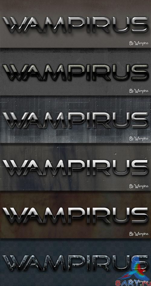 Wampirus 3D Text Effect (Pack 1) Wampirus 3D Text Effect (Pack 1)