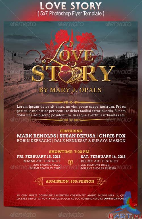 GraphicRiver Love Story Flyer Template