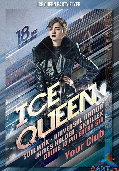 GraphicRiver Ice Queen Party Flyer